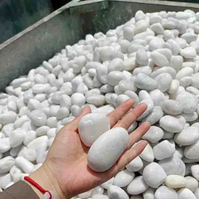 large white cobbles