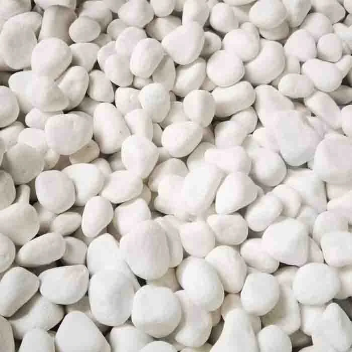 Pedra de còdols de marbre blanc